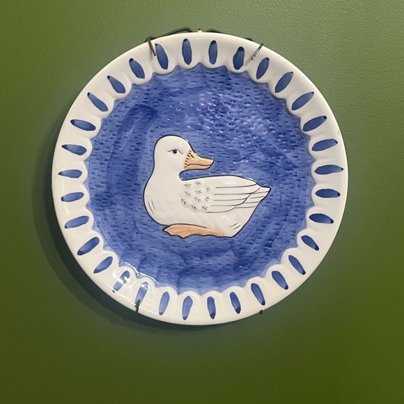 Other - Blue and White Duck Art Plate
